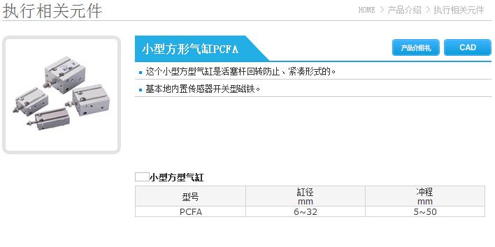 小型方形气缸