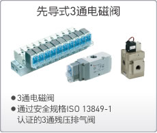 SMC先导式3通电磁阀 SYJ、VQZ、VZ、VP、VG系列